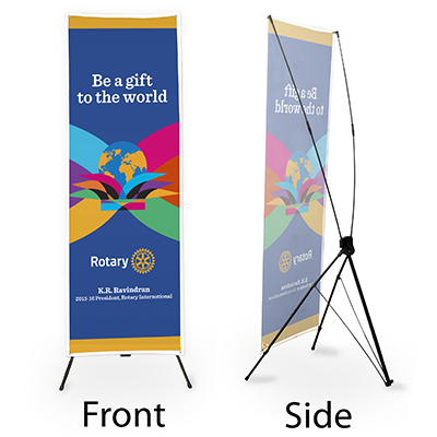 Rotary 2015-16 Theme Tripod Banner - Rotary Club Supplies - Russell 