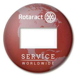 Rotary Rotaract Reusable Window Badge