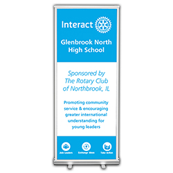 Rotary Custom Interact Retractable Banner