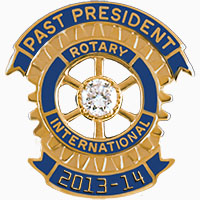 Rotary Past President Pins w/ 2013-14