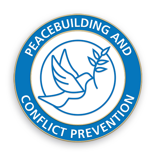 Rotary Peace Building -  Areas of  Focus Service Lapel Pin
