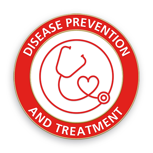 Rotary Disease Prevention  -  Areas of  Focus Service Lapel Pin