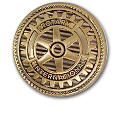 Rotary Front Blazer Button w/Antique Gold Finish