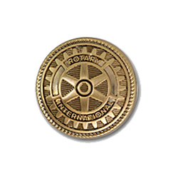 Rotary Sleeve Blazer Button w/ Antique Gold Finish