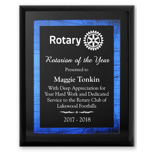 Rotary Rotarian Of The Year Plaque - Club Executive Series