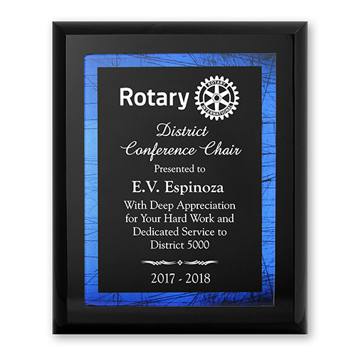 Rotary District Conference Chair  Plaque - Club Executive Series