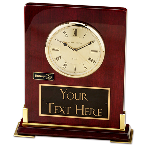 Rotary Custom Desktop Clock Award