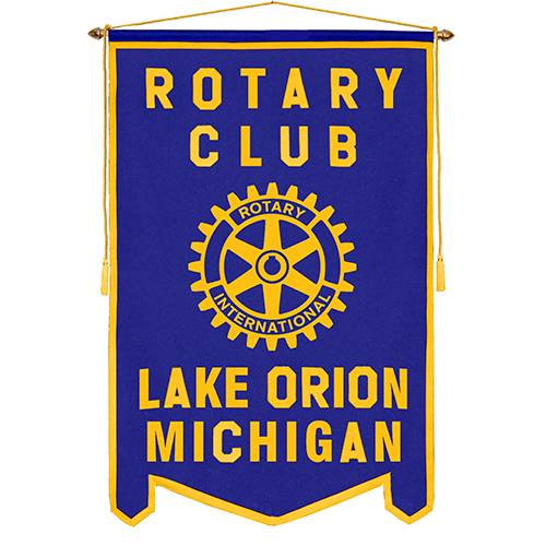 Rotary 4' x 6'  Custom  Rotary Felt Banner