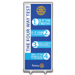 Rotary Four-Way Test Retractable Banner