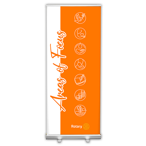 Rotary Areas of Focus Retractable Banner - Style 3