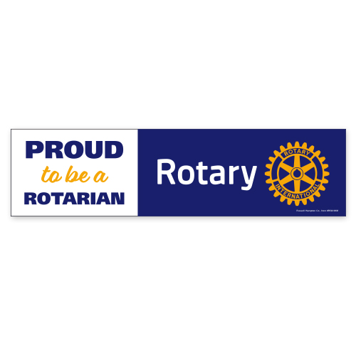 Rotary Bumper Sticker - Rotary Club Supplies - Russell Hampton Company