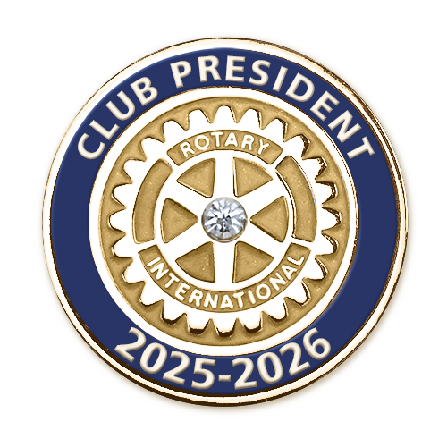 Rotary 2025 - 26 Club President  Lapel Pin