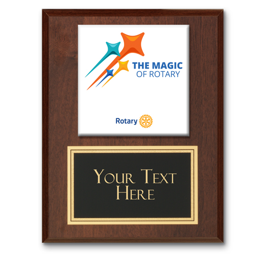 Rotary Theme Award Plaque - Rotary Club Supplies - Russell Hampton Company